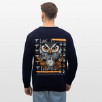 Marid, Eule, 1st | Roller, Unisex Bio-Sweatshirt - Navy