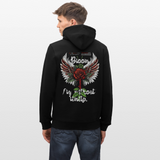 Amaterasu , Engelsflügel, 1st | Cruiser, Unisex Bio-Hoodie - Schwarz