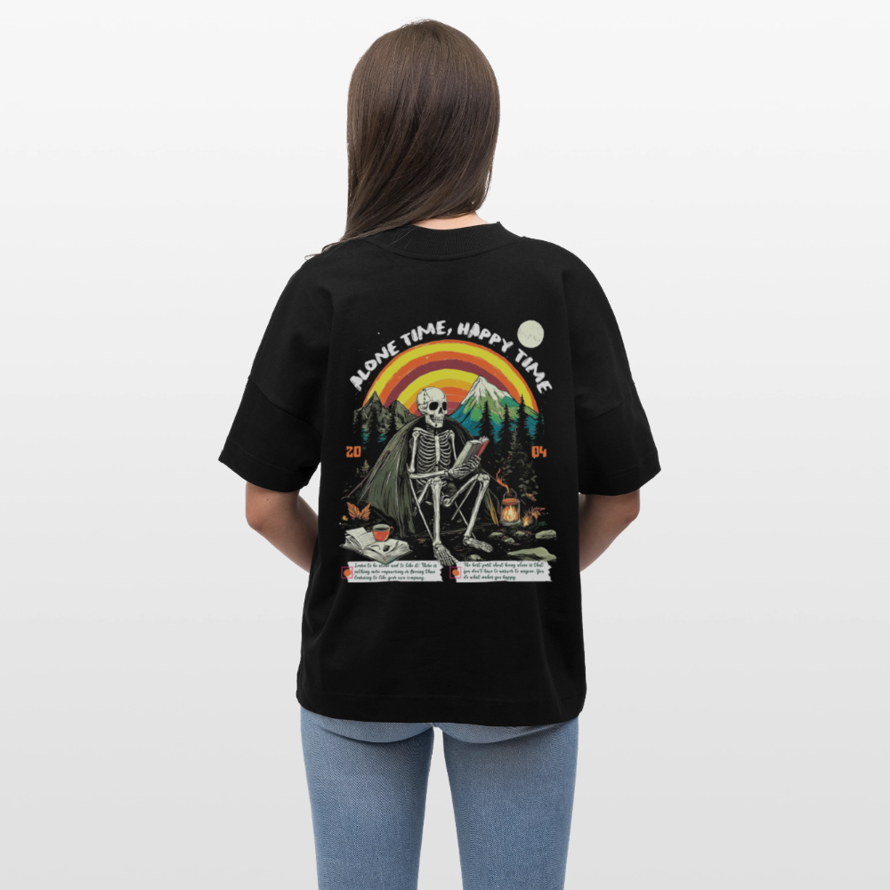 Tethyan, Skelet, 1st | Blaster, Oversize Bio T-Shirt, Unisex - Schwarz