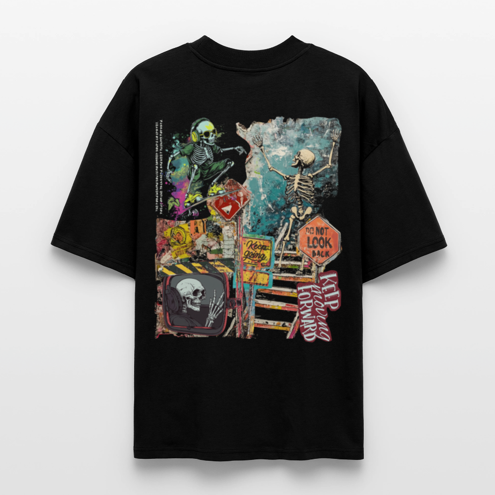 Tangaroa , Skelet, 1st | Blaster, Oversize Bio T-Shirt, Unisex - Schwarz