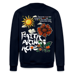 Odin , Blume, 1st | Roller, Unisex Bio-Sweatshirt - Navy
