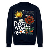 Odin , Blume, 1st | Roller, Unisex Bio-Sweatshirt - Navy