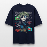 Apollan, Musik, 1st | Blaster, Oversize Bio T-Shirt, Unisex - Navy
