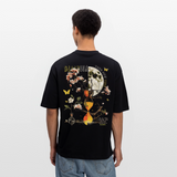 Tsukuyomi, Sanduhr, 1st | Breezy, Oversized Unisex T-Shirt - Schwarz