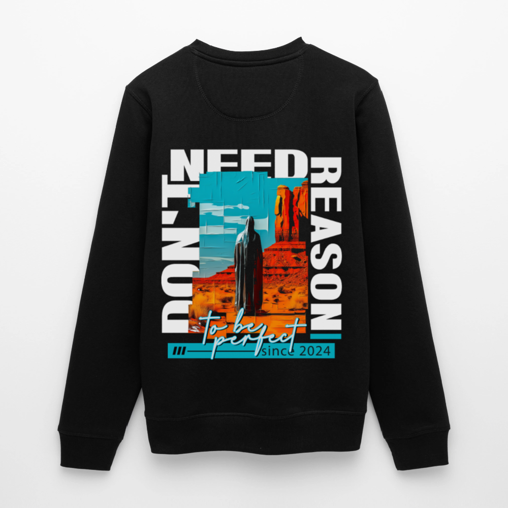 Fuxi, Wüste, 1st | Roller, Unisex Bio-Sweatshirt - Schwarz