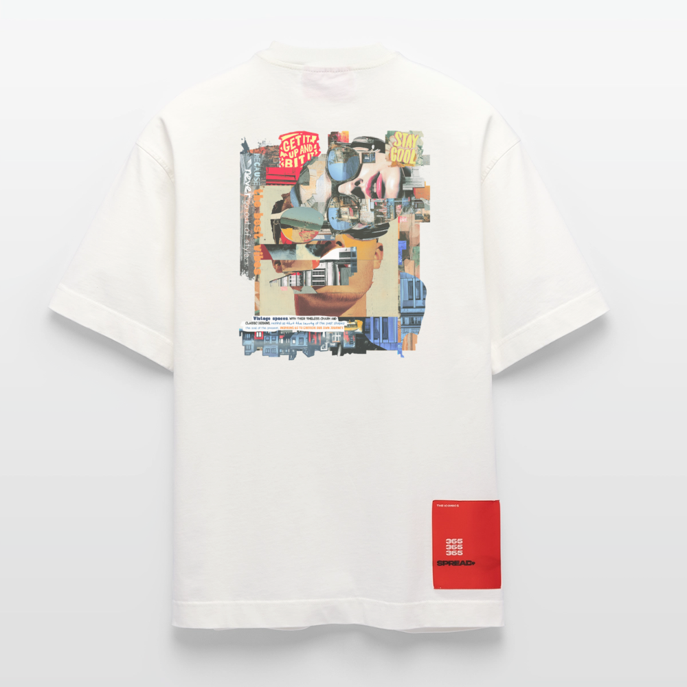 Seraphion, Gesichter, 1st | Heve, Heavyweight Oversized Bio T-Shirt, Unisex - OFF WHITE