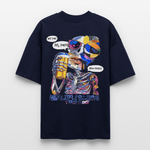 Vorthalos2, Skelet, 1st | Blaster, Oversize Bio T-Shirt, Unisex - Navy