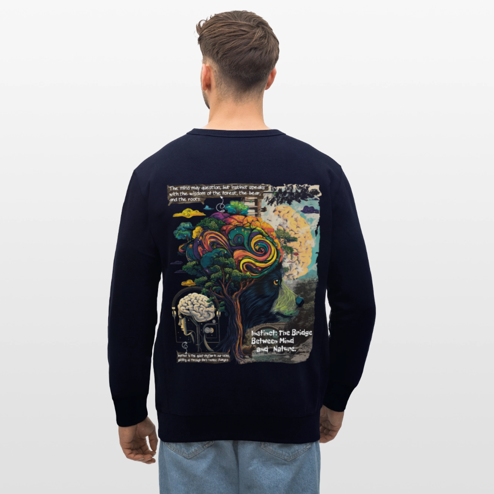 Aphroan, Bär, 1st | Roller, Unisex Bio-Sweatshirt - Navy