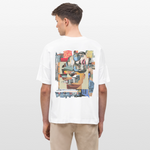 Seraphion, Gesichter, 1st | Blaster, Oversize Bio T-Shirt, Unisex - Weiß