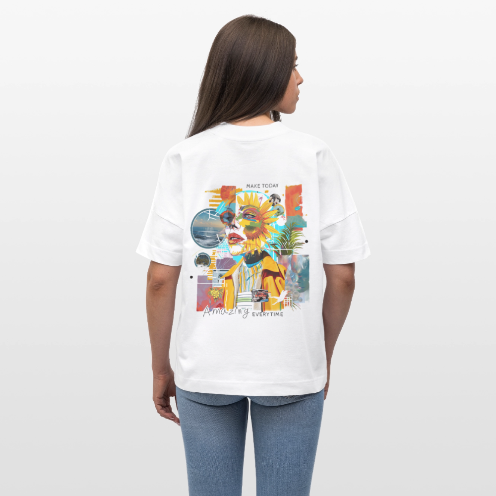 Rivandor, Fantasie, 1st | Blaster, Oversize Bio T-Shirt, Unisex - Weiß