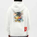 Magnarion, Palmen, 1st | Heavyweight Oversized Bio Hoodie, Unisex - OFF WHITE