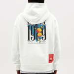 Aegirion, Planeten, 1st | Heavyweight Oversized Bio Hoodie, Unisex - OFF WHITE