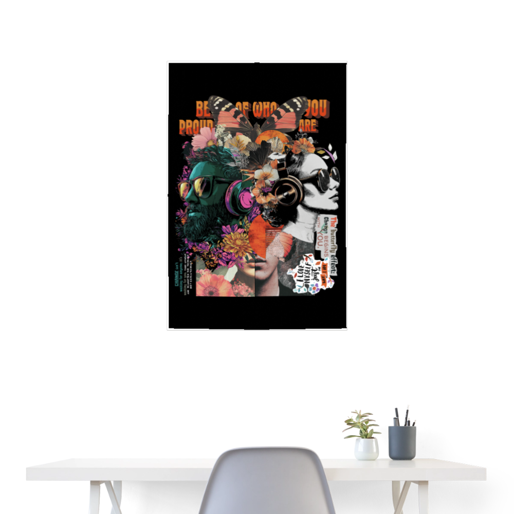 Qareen, Sonnenbrille, 1st | Poster 60x90 cm - Weiß