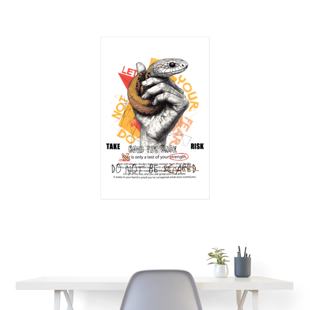 Eldamar, Schlange, 1st | Poster 60x90 cm - Weiß