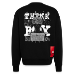 Nyxan, Gehirn, 1st | Heavyweight Oversized Bio Sweater, Unisex - SOLID BLACK