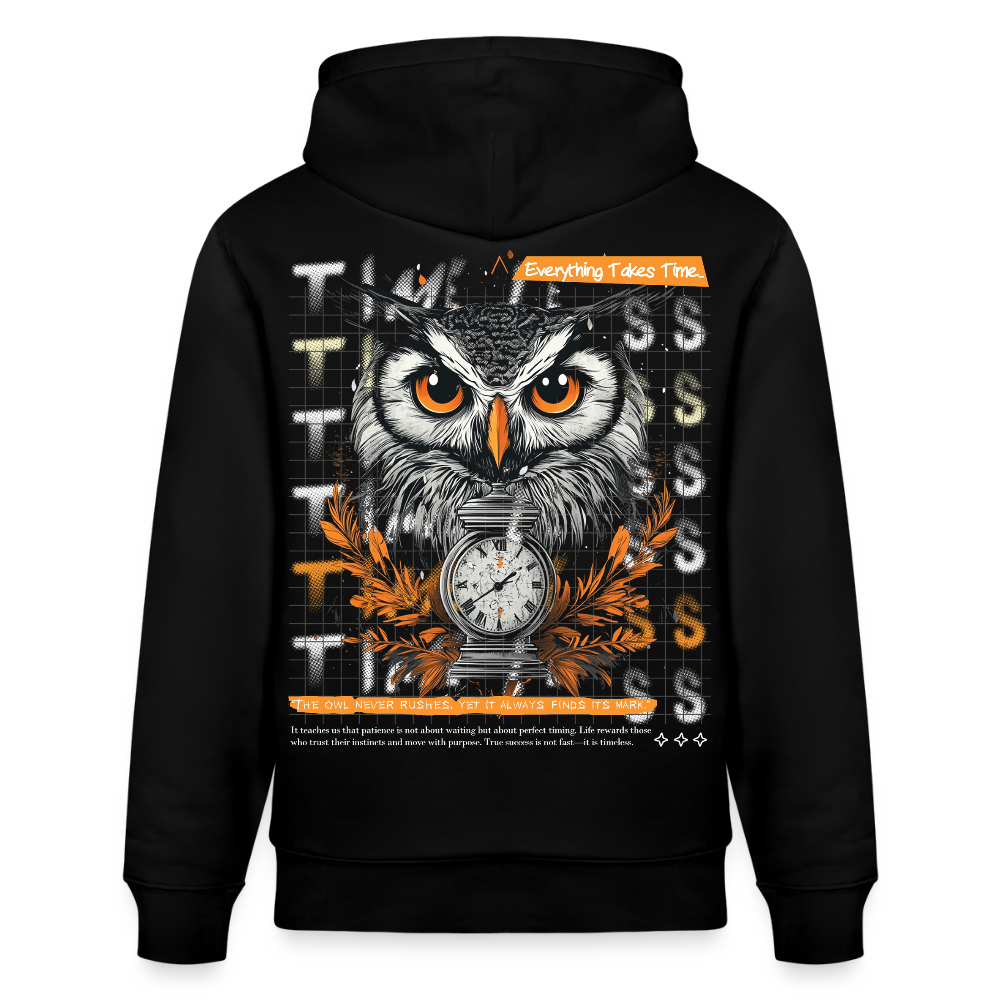 Marid, Eule, 1st | Cruiser, Unisex Bio-Hoodie - Schwarz