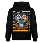 Marid, Eule, 1st | Cruiser, Unisex Bio-Hoodie - Schwarz