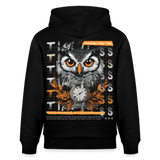 Marid, Eule, 1st | Cruiser, Unisex Bio-Hoodie - Schwarz