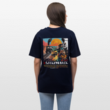 Morphean, Lokomotive, 1st | Essential, Relaxed Fit Unisex Bio T-Shirt - Navy