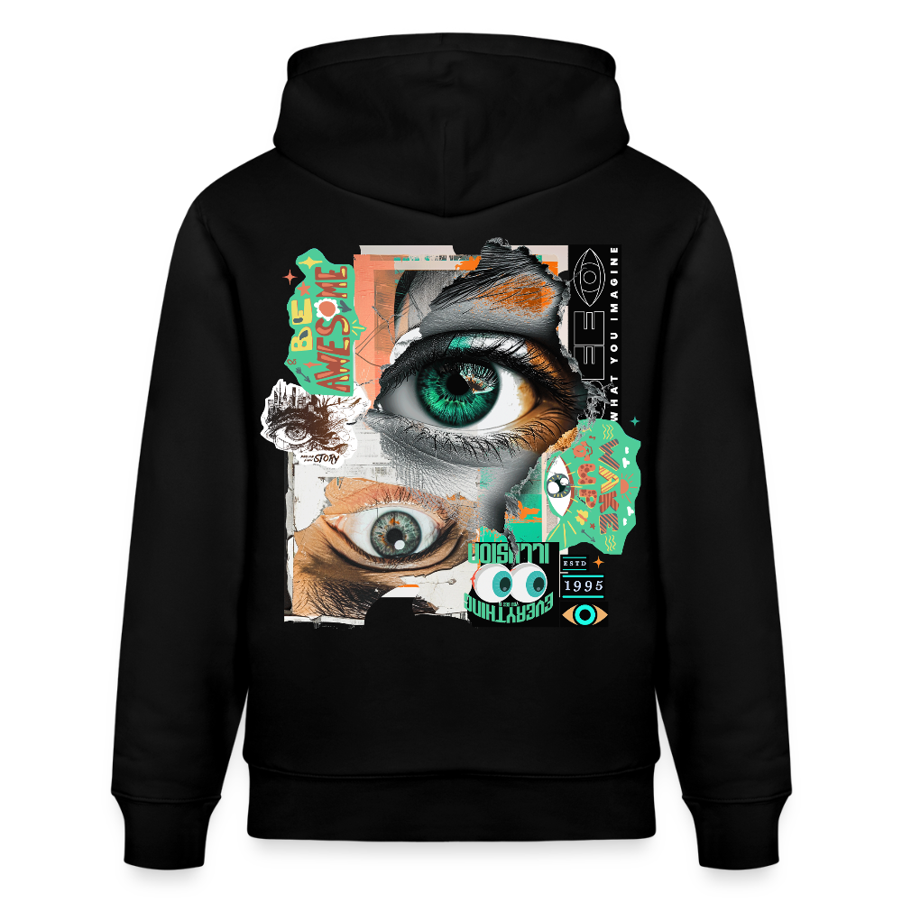 Siegfried, Augen, 1st | Cruiser, Unisex Bio-Hoodie - Schwarz