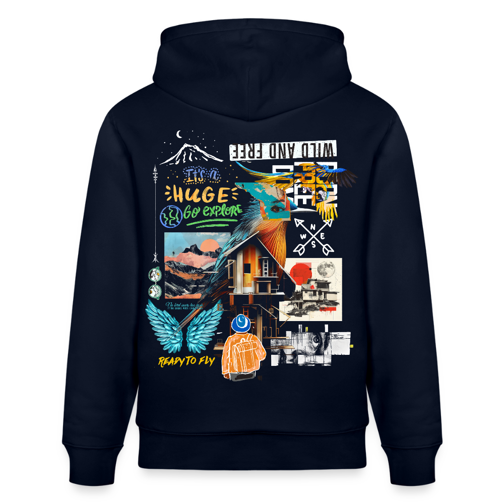 Nüwa, Wandern, 1st | Cruiser, Unisex Bio-Hoodie - Navy