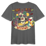 Ruh, Trauben, 1st | Teenager Bio T-Shirt - Anthrazit