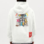 Zarethor, Kamera, 1st | Heavyweight Oversized Bio Hoodie, Unisex - OFF WHITE