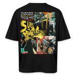 Dionyson, U-Bahn, 1st | Breezy, Oversized Unisex T-Shirt - Schwarz