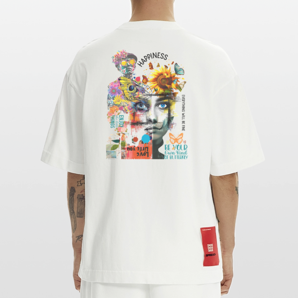 Verdantis, Blaue Augen, 1st | Heve, Heavyweight Oversized Bio T-Shirt, Unisex - OFF WHITE