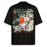 Eldrathis2, Fahrrad, 1st | Blaster, Oversize Bio T-Shirt, Unisex - Schwarz