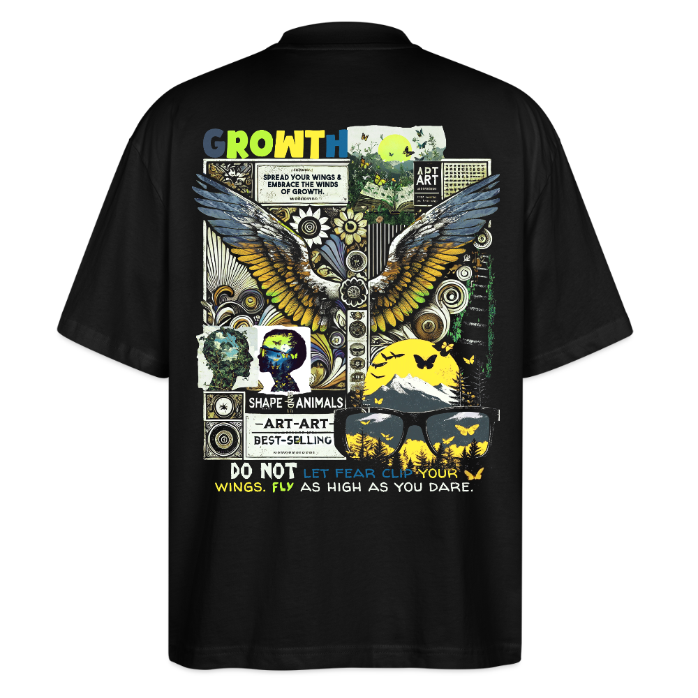 Lugh , Engel, 1st | Blaster, Oversize Bio T-Shirt, Unisex - Schwarz