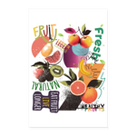 Xerathis, Obst, 1st | Poster 60x90 cm - Weiß