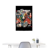 Nezha, Drache, 1st | Poster 60x90 cm - Weiß