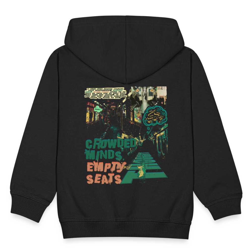 Gaian, U-Bahn, 1st | Kinder Zip Hoodie - Schwarz