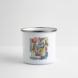 Seraphion, Gesichter, 1st | Emaille-Tasse - Weiß