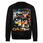 Hachiman, Augen, 1st | Roller, Unisex Bio-Sweatshirt - Schwarz
