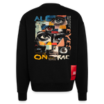 Hachiman, Augen, 1st | Heavyweight Oversized Bio Sweater, Unisex - SOLID BLACK