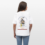 Durnamar, Vogel, 1st | Blaster, Oversize Bio T-Shirt, Unisex - Weiß