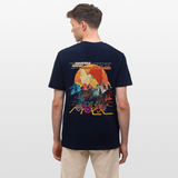 Panos, Fahrrad, 1st | Essential, Relaxed Fit Unisex Bio T-Shirt - Navy