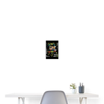 Shahzada, Kassetten, 1st | Poster 20x30 cm - Weiß