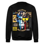 Xurjin, Affe, 1st | Roller, Unisex Bio-Sweatshirt - Schwarz
