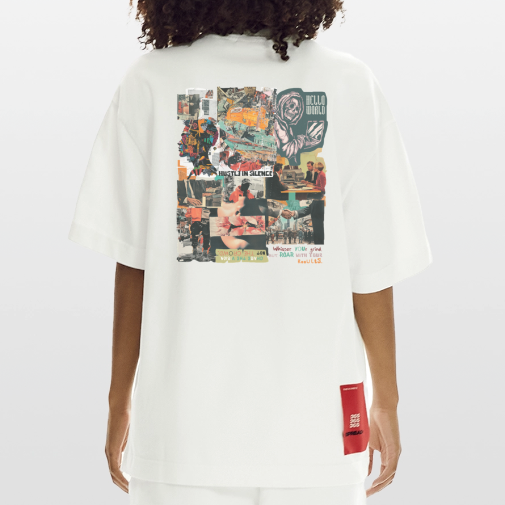 Aurelion, Office, 1st | Heve, Heavyweight Oversized Bio T-Shirt, Unisex - OFF WHITE