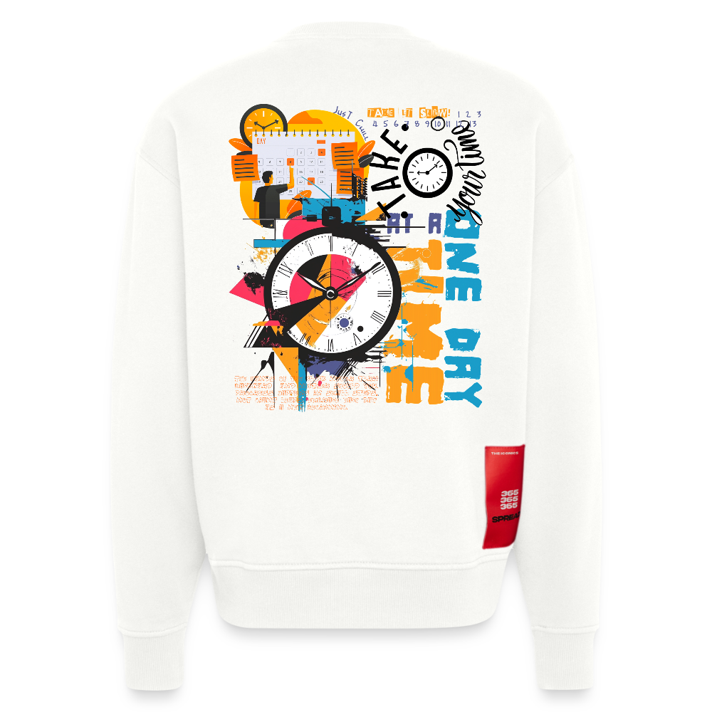 Arkenthos, Uhr, 1st | Heavyweight Oversized Bio Sweater, Unisex - OFF WHITE