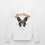 Galaxion, Schmetterling, 1st | Roller, Unisex Bio-Sweatshirt - Weiß
