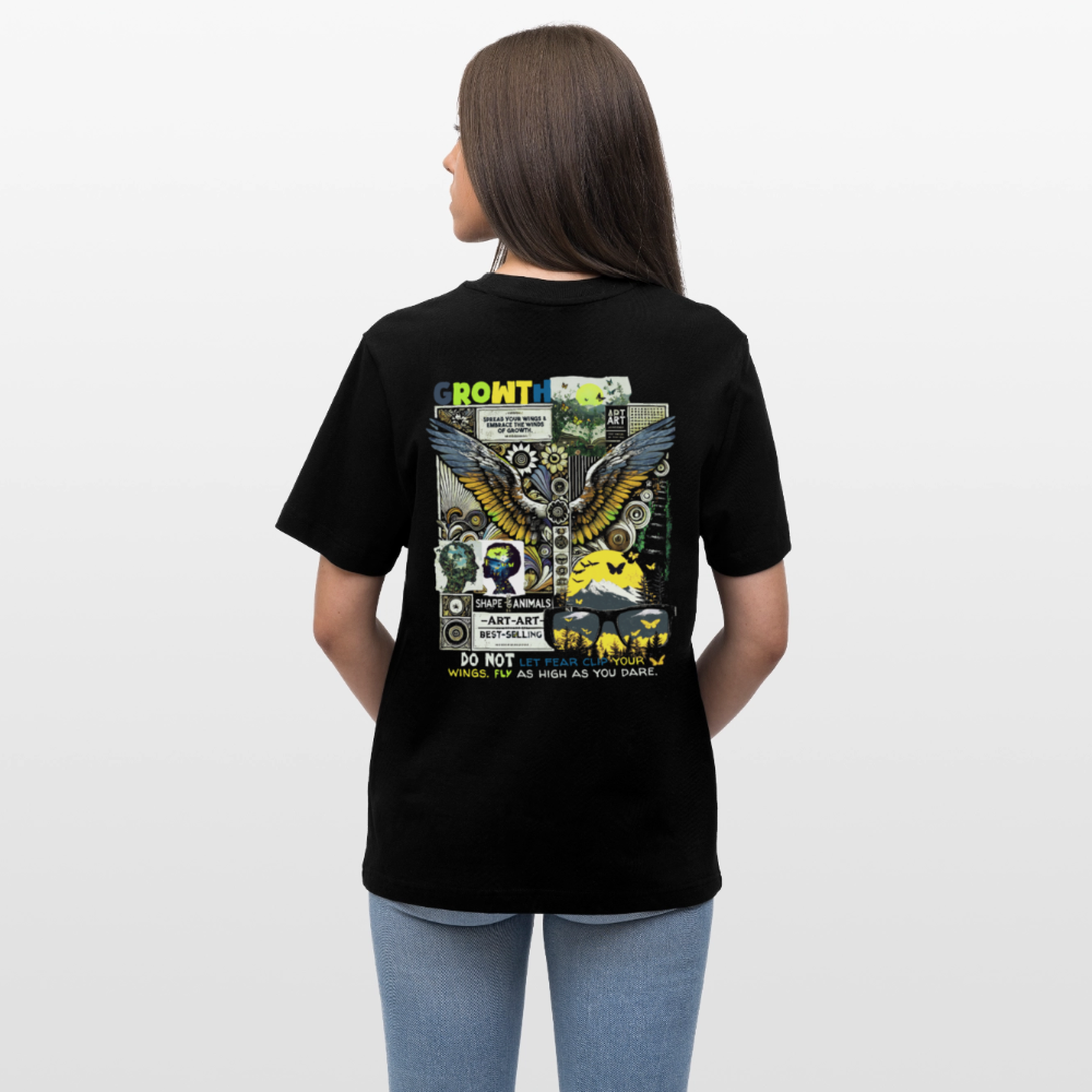 Lugh , Engel, 1st | Essential, Relaxed Fit Unisex Bio T-Shirt - Schwarz