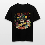 Ruh, Trauben, 1st | Essential, Relaxed Fit Unisex Bio T-Shirt - Schwarz