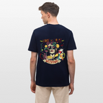 Ruh, Trauben, 1st | Essential, Relaxed Fit Unisex Bio T-Shirt - Navy