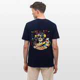 Ruh, Trauben, 1st | Essential, Relaxed Fit Unisex Bio T-Shirt - Navy