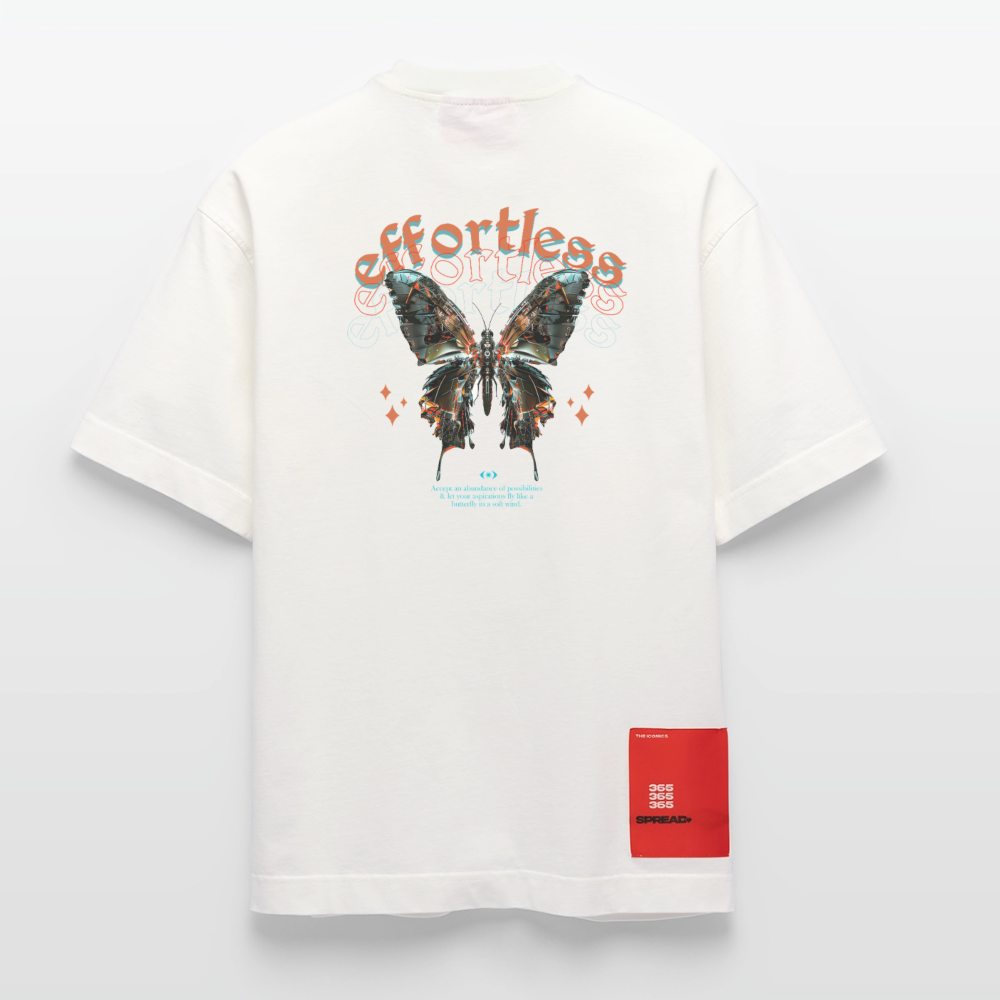 Galaxion, Schmetterling, 1st | Heve, Heavyweight Oversized Bio T-Shirt, Unisex - OFF WHITE