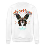 Galaxion, Schmetterling, 1st | Roller, Unisex Bio-Sweatshirt - Weiß